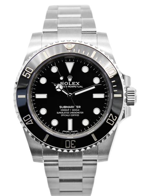 rolex submariner 114060 watch 40 mm steel strap black dial|Rolex 114060 price.